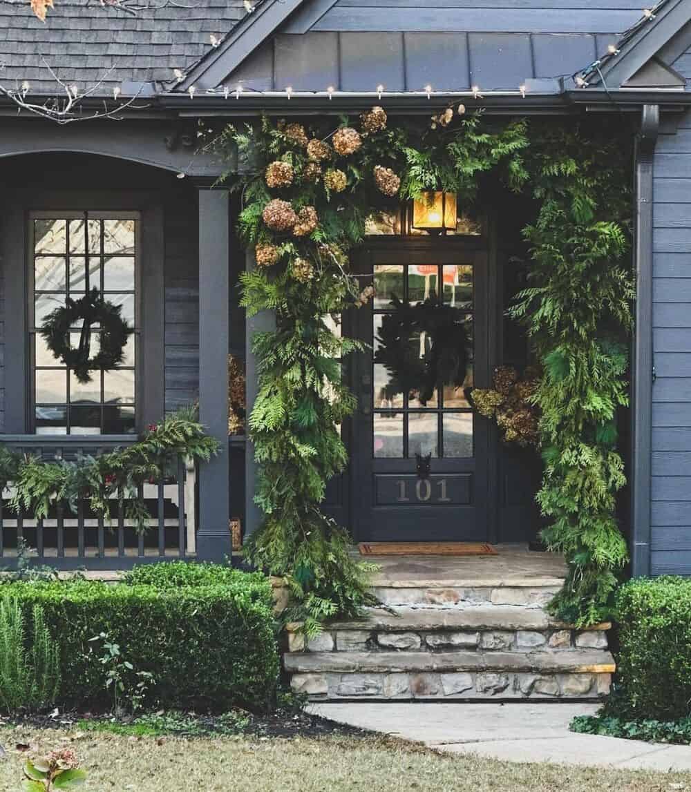 Create a Calming Front Porch with Green and Gray