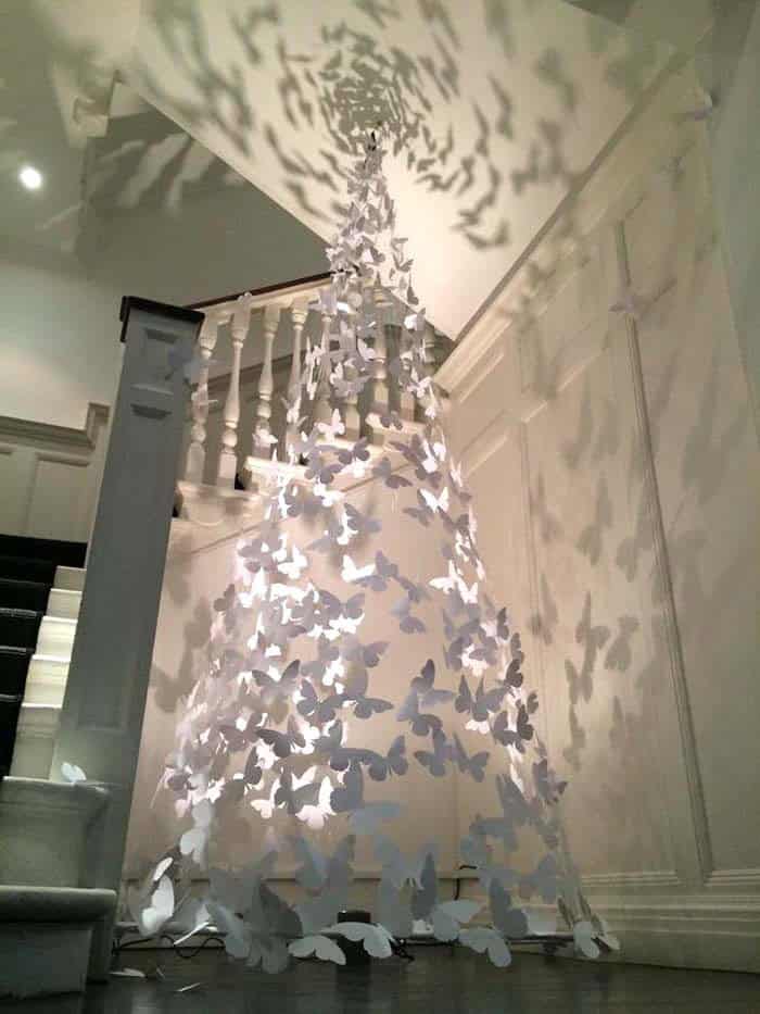 Create a Ravishing Scene with a Butterfly Christmas Tree