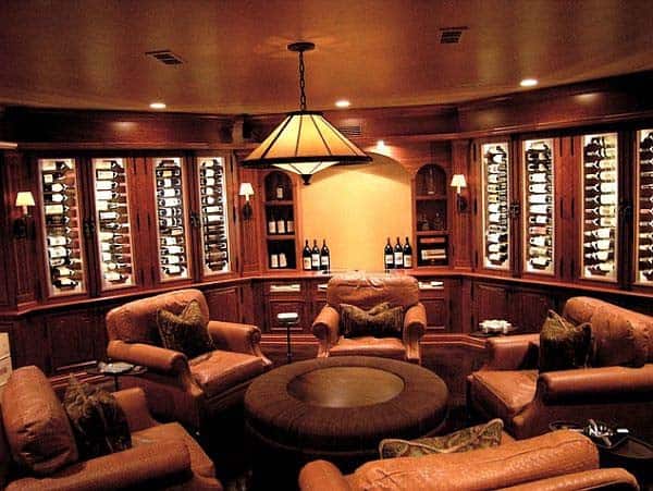 Luxe Man Cave Wine Cellar