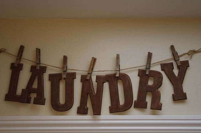 Add a Vintage Accent with Wooden Letters and Clothespins