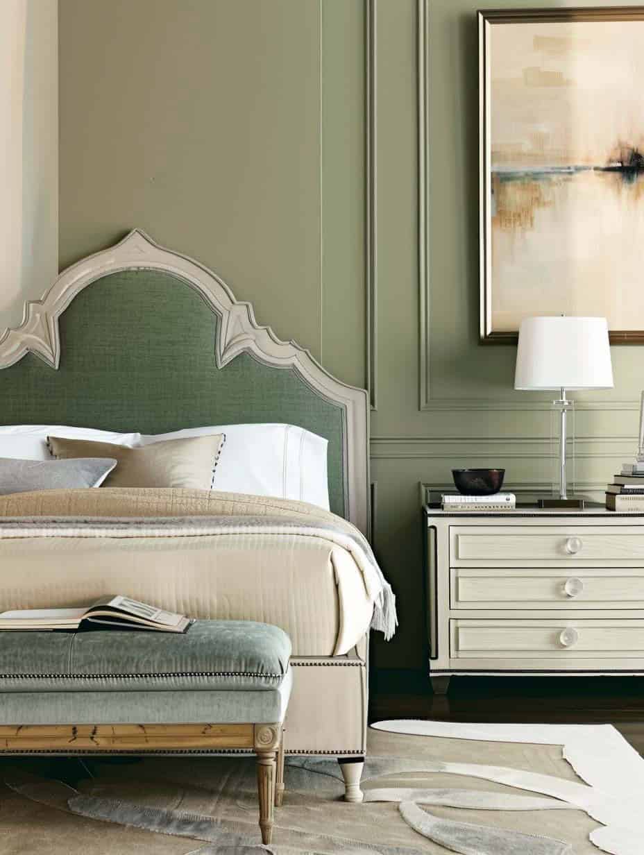 Elegant Sage Bedroom