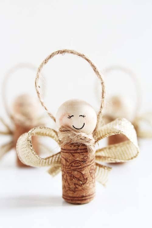 Make a Charming DIY Angel Ornament Using a Cork