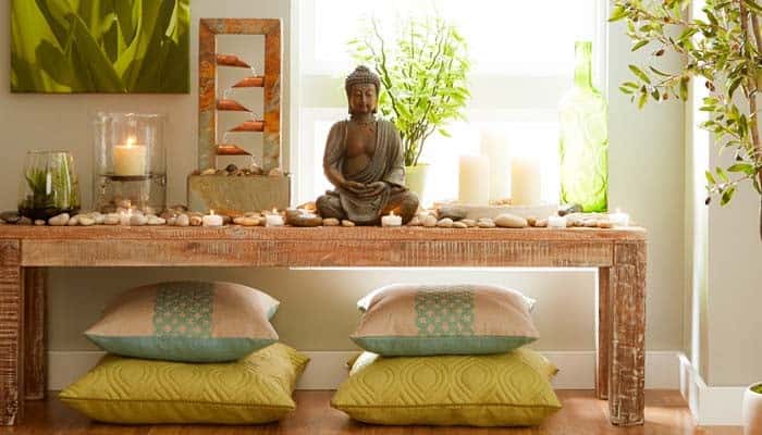 Small Meditation Nook With Buddha Statue