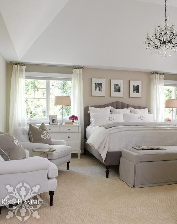 Refresh Vibe of a Master Bedroom with a Sand Color Palette