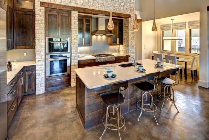 Stone Veneer In Urban Kitchen