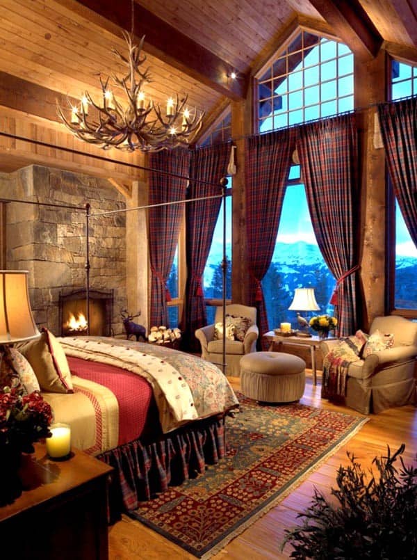 Unwind in Rustic Elegance with a Ski Lodge Master Bedroom