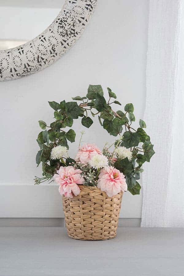 Ivy Covered Flower Basket