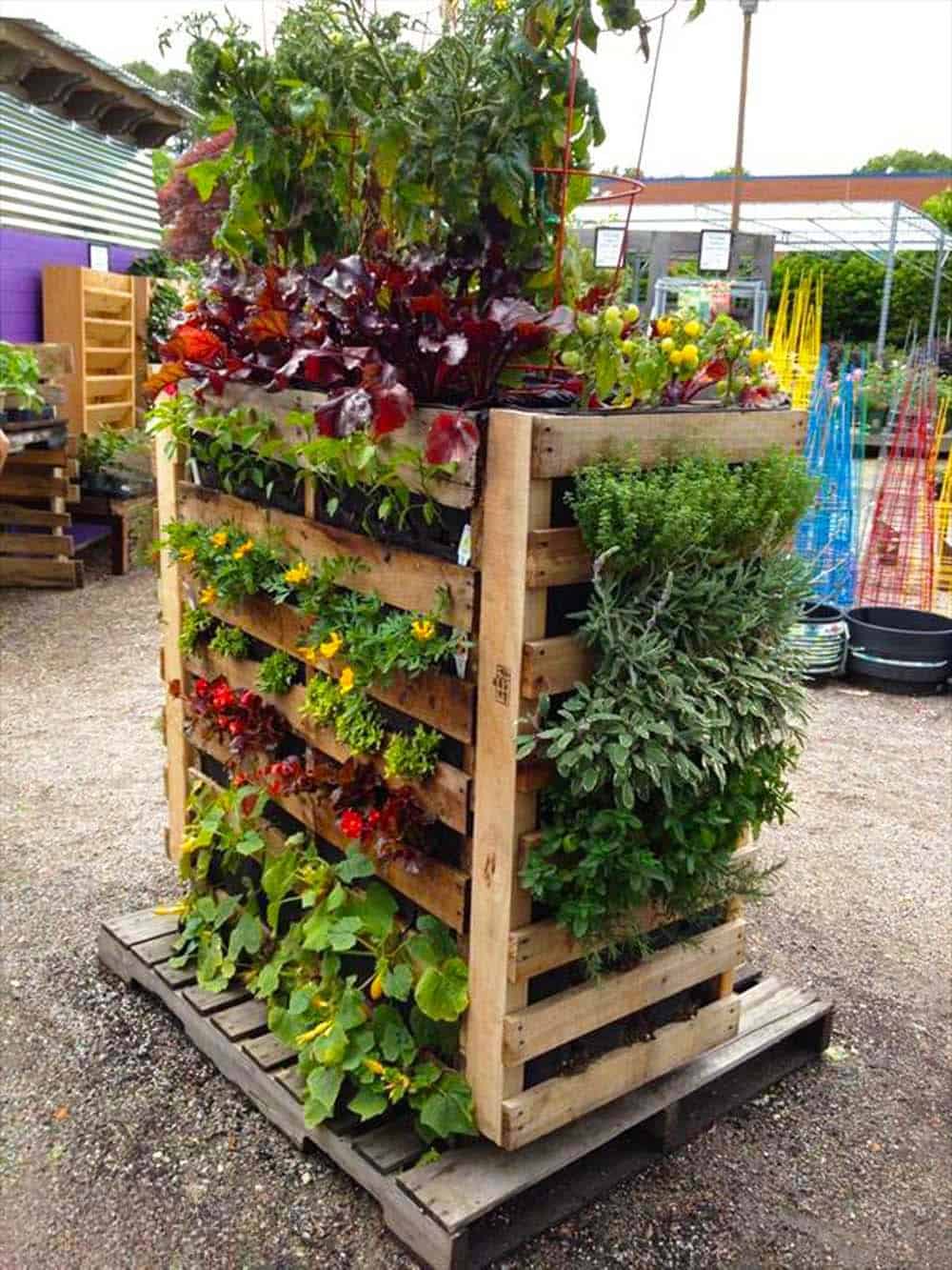 Pallet Garden Wall