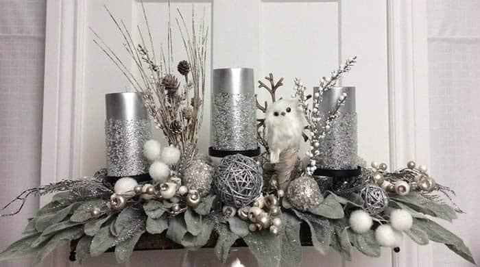 Get in the Christmas Spirit with this Silver Candle Holder