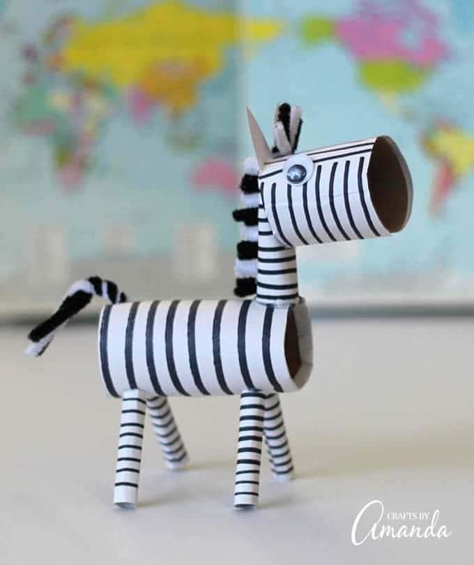 Free Standing Zebra Craft