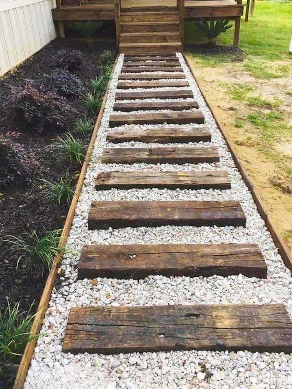 Rustic Wooden Walkway