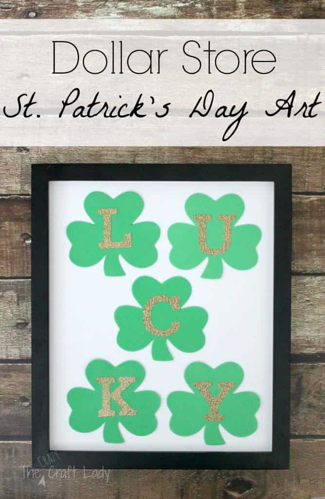 Adorn Wall with a Gold and Green Shamrock Hanging