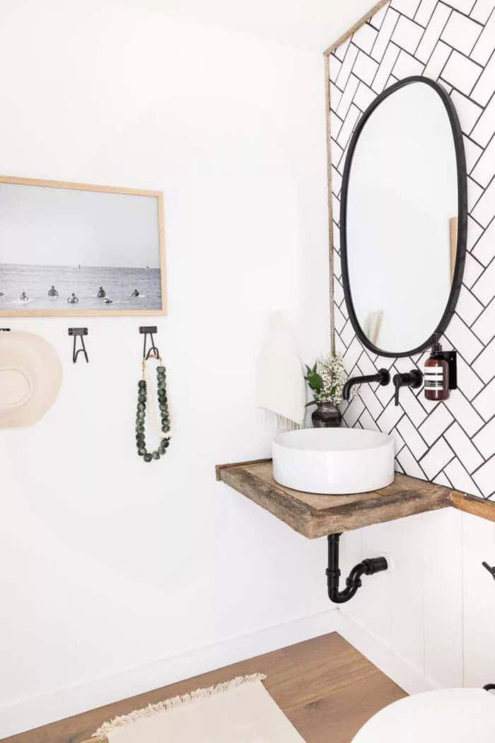 Keep The Powder Room Decluttered