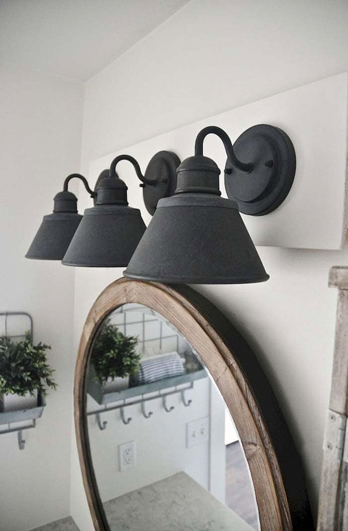 Gooseneck Vanity Bathroom Lights in Matte Black