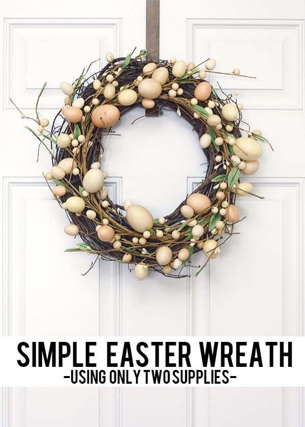 Adorn Your Door with a Simple Rustic Easter Wreath