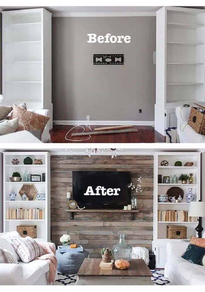 Rustic Wood Walls Add Farmhouse Charm