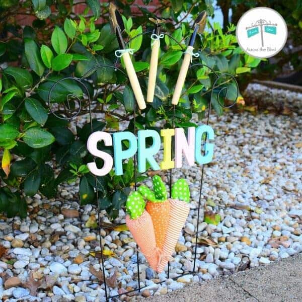 Budget Friendly Spring Sign With Dollar Store Items