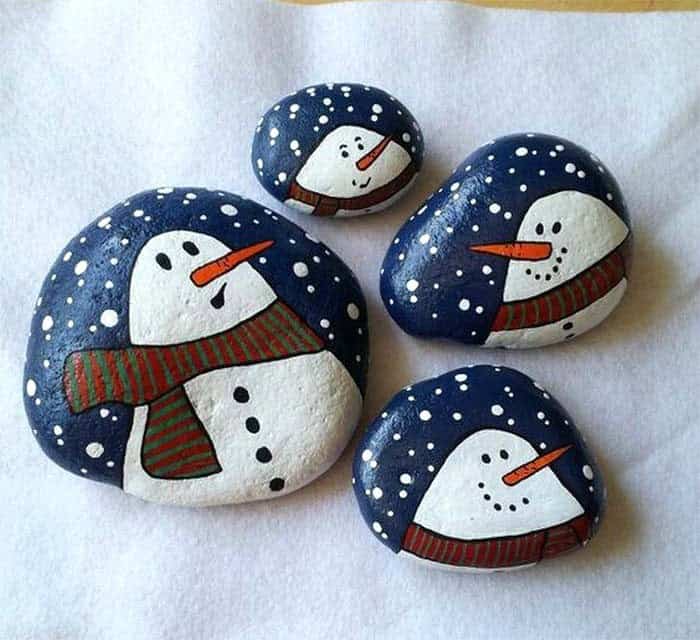 Christmas Painted Rocks