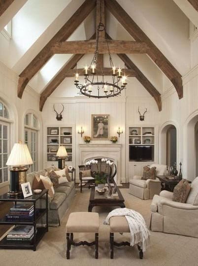 Make a Bold Statement with Dark Wood Beams