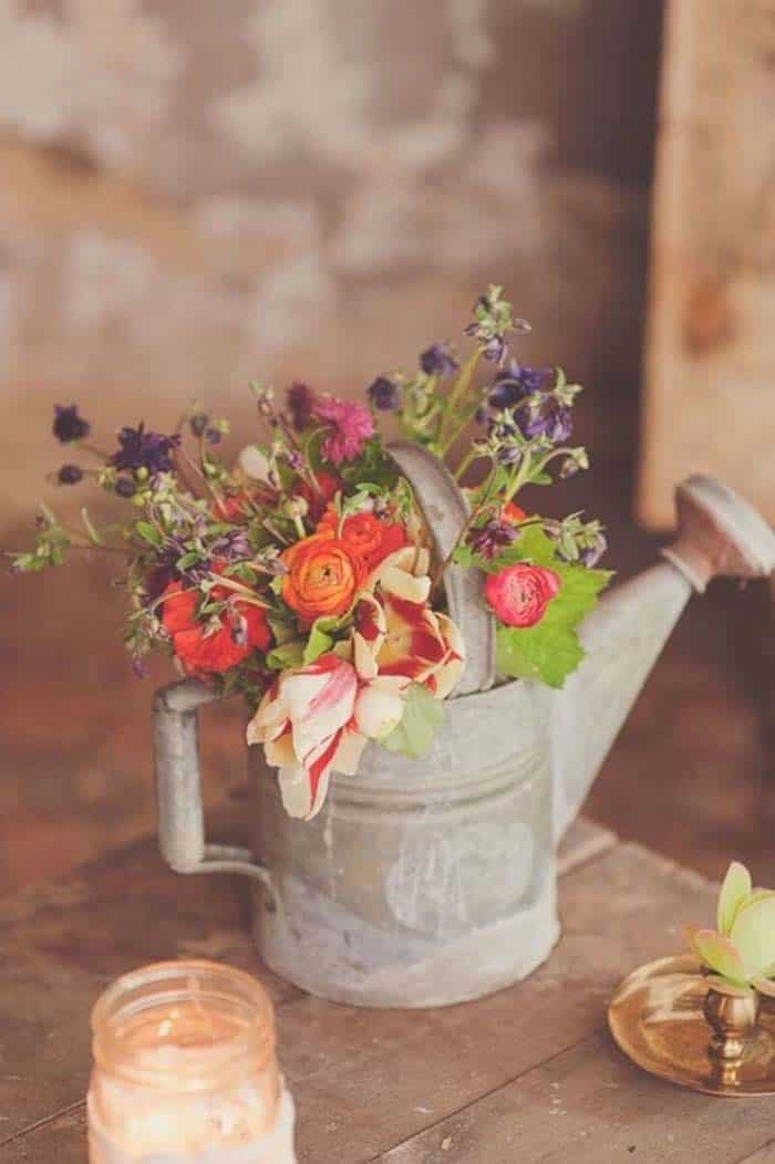 Show Off Your Garden in Rustic Watering Can