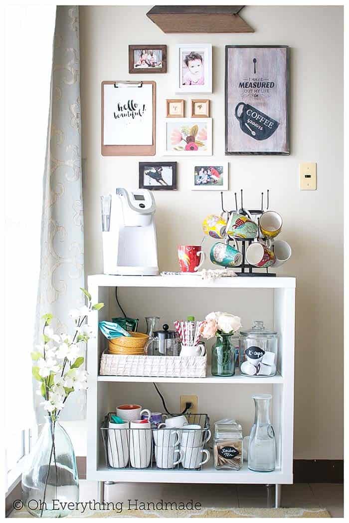 Utilize IKEA Furniture to Make a Coffee Station