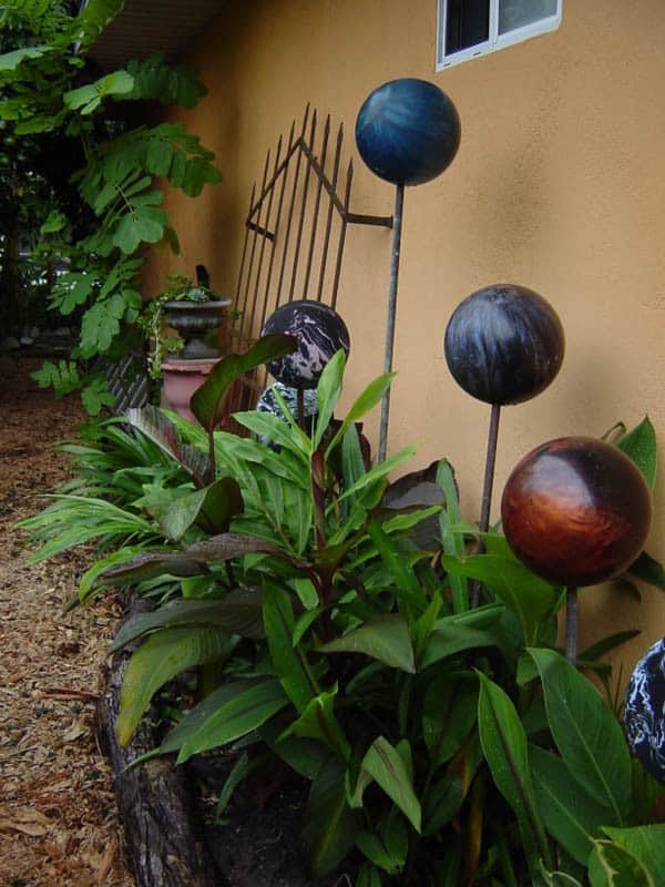 Repurpose Bowling Balls into Stunning Garden Decor