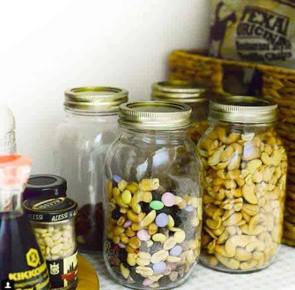 Mason Jars Create Attractive Storage