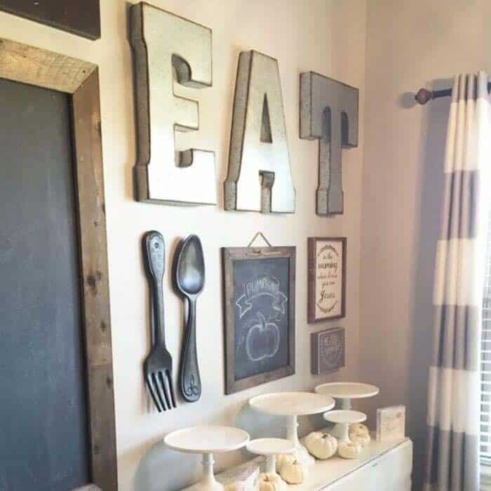 Create a Themed Gallery Wall to Fill an Empty Kitchen Space