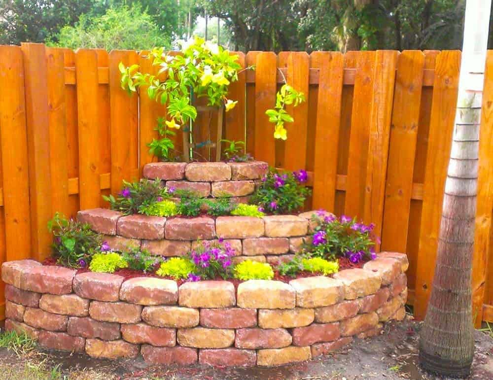 Terraced Floral Corner