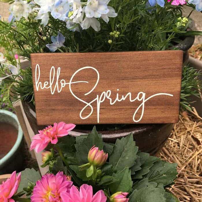 Simple Yet Elegant Garden Sign