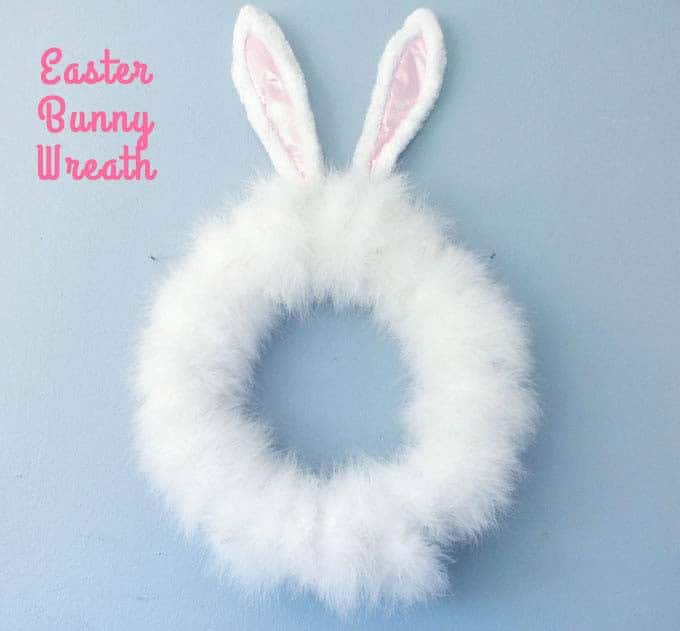 Create an Easter Bunny Wreath with Cute Ears