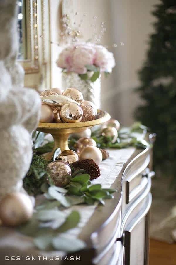 Elevate Your Table Decor with Rose Gold Balls Footed Bowl