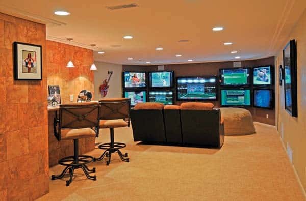 Wall Of Televisions In A Small Space