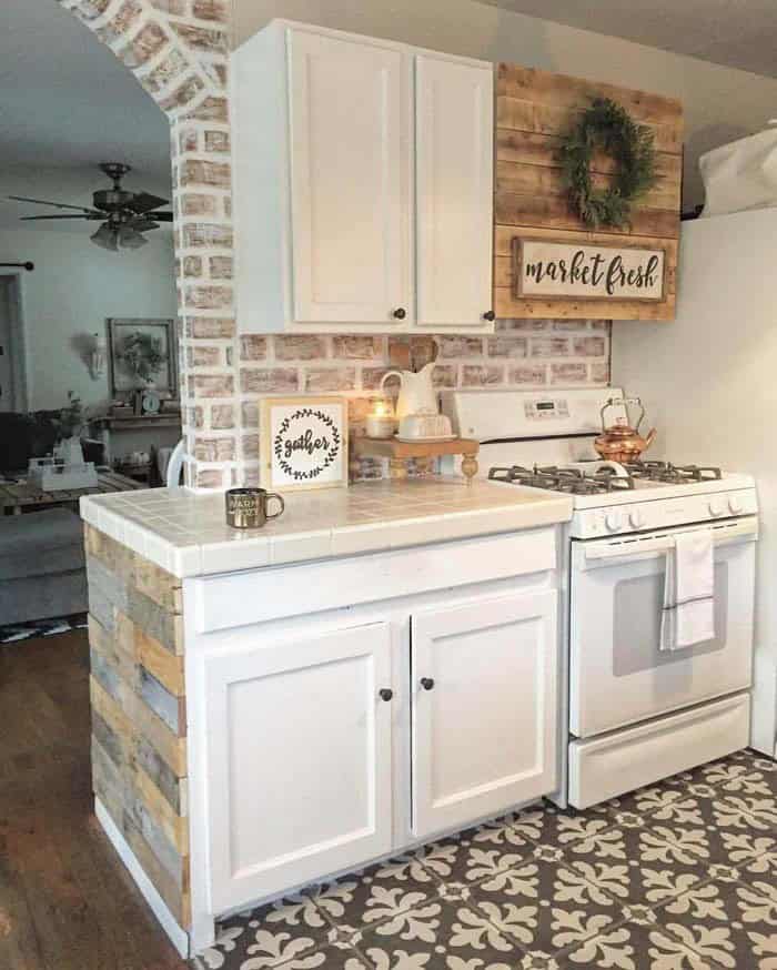 Whitewashed Brick Adds Traditional Charm