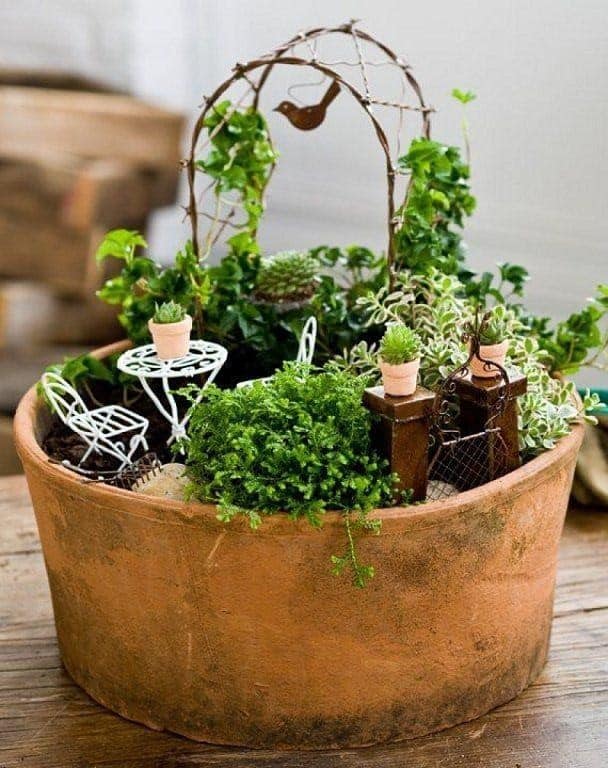 Add a Rustic Trellis to Your Fairy Garden