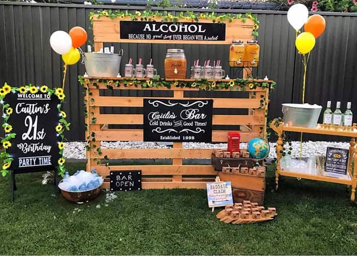 Party Ready Pallet Bar