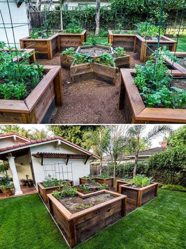 Grow a Vegetable Garden in Wooden Beds