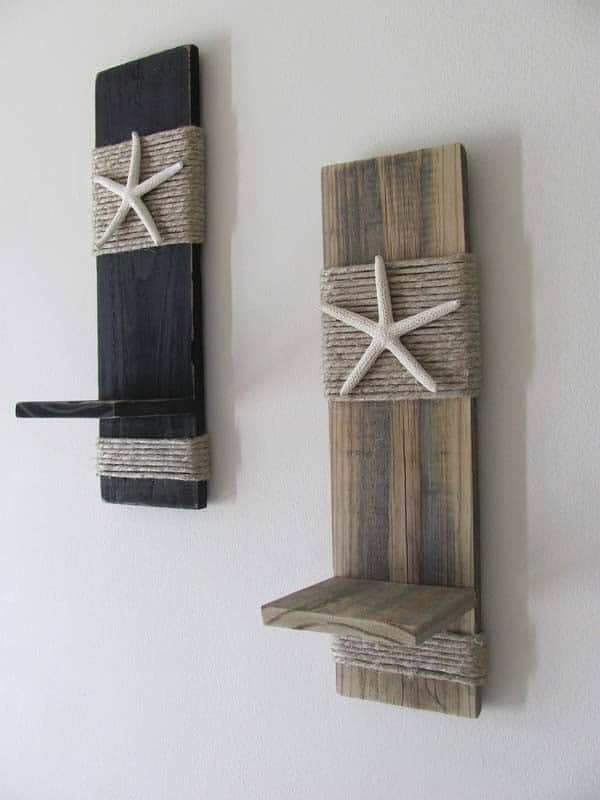 Add Nautical Flair To Basic Shelves