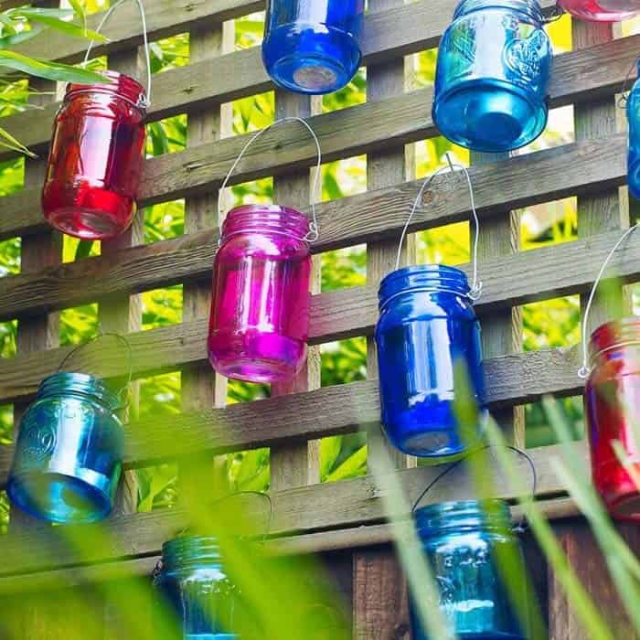 Bright And Colorful Mason Jars