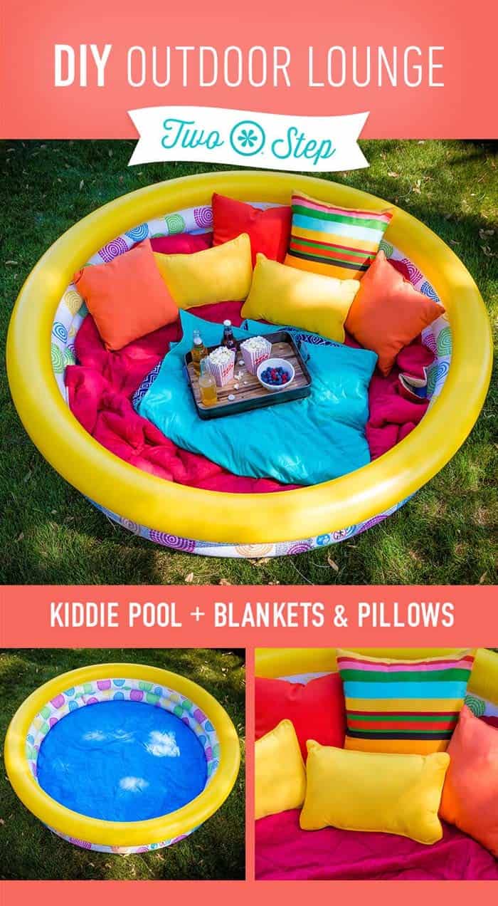 Upgrade A Kiddie Pool To A Lounge Space