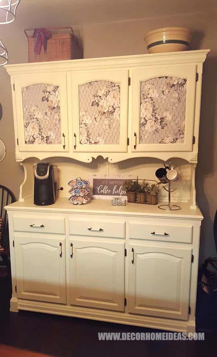 Turn an Old Hutch into a Coffee Bar