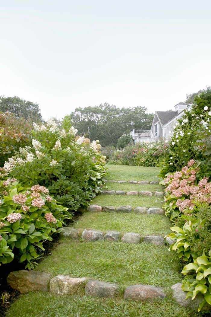 Transform Landscape with a Curving Grass and Stone Path