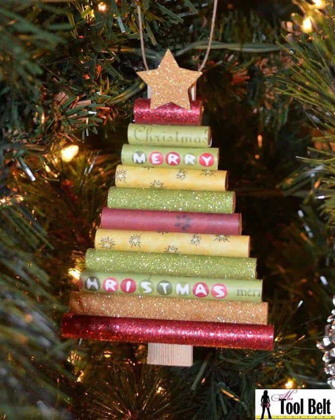 Clever Craft Paper Tree Ornament