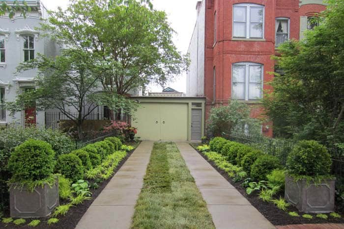 Ribbon Driveway with Real Grass