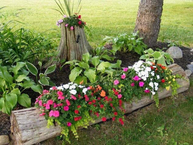 Turn Felled Trees Into Planters