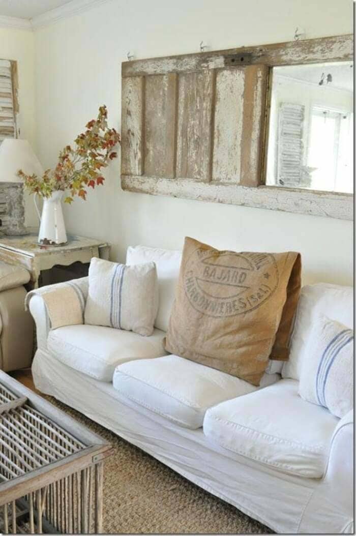 Create a Mirror From an Old Panel Door