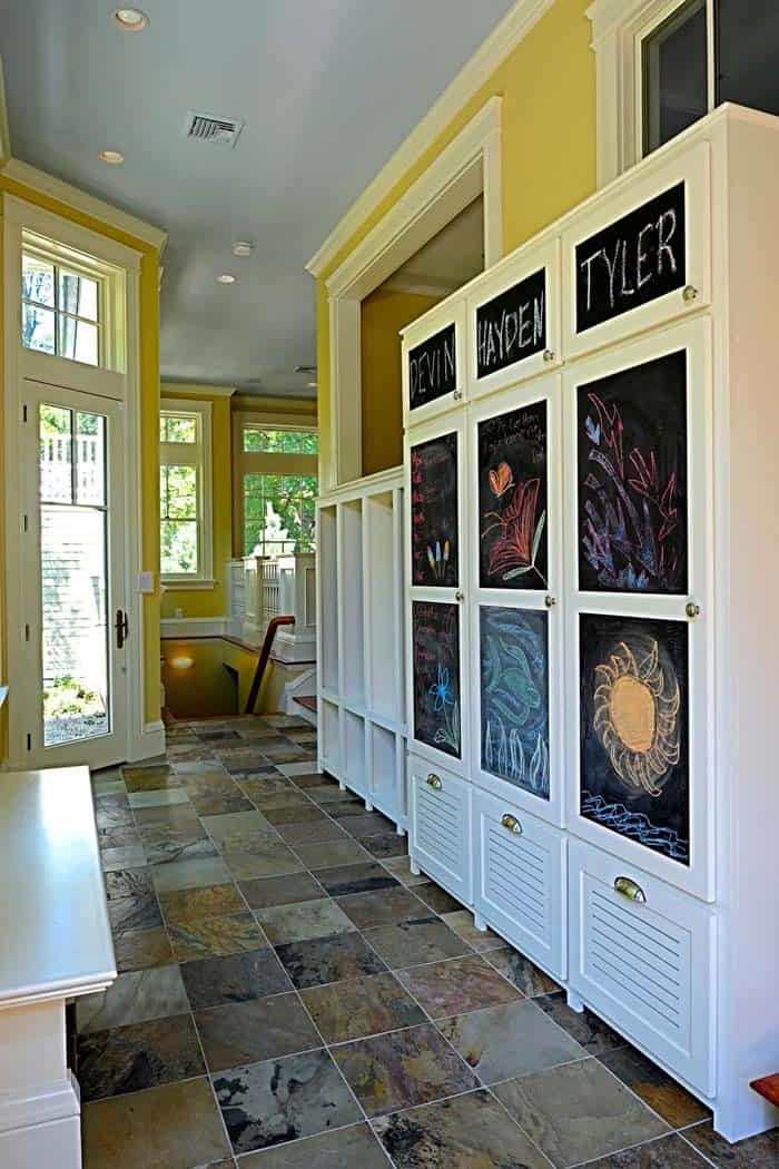 Create Territorial Space for Kids with Chalkboard Cabinets