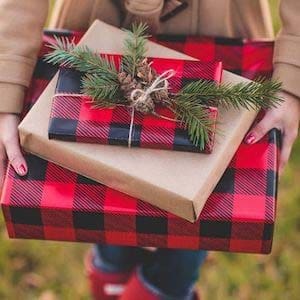 Elevate Christmas Gifts with Buffalo Check Decor