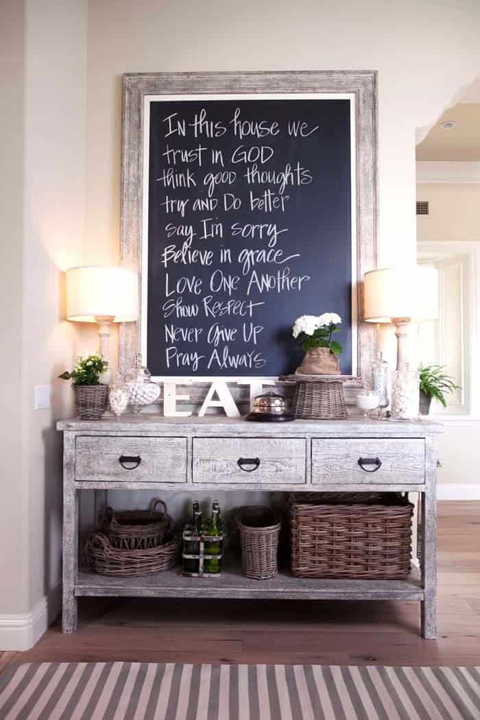 Transform an Upcycled Cabinet into a Homely Entryway Table