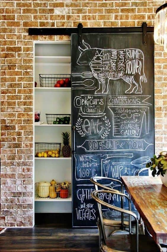 Personalize Your Barn Door with Chalk Art